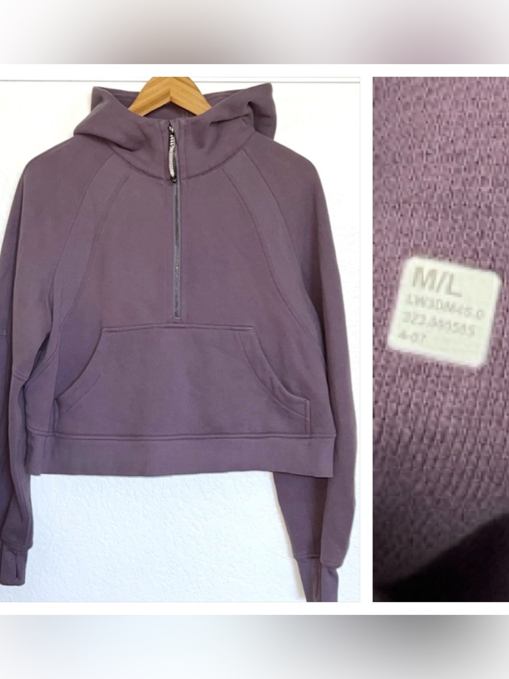 Lululemon Scuba NWOT Oversized 1/2 Zip Hoodie M/L